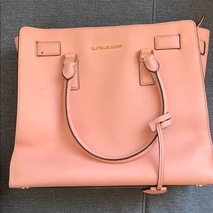 Baby Pink Used MK BAG with shoulder strap